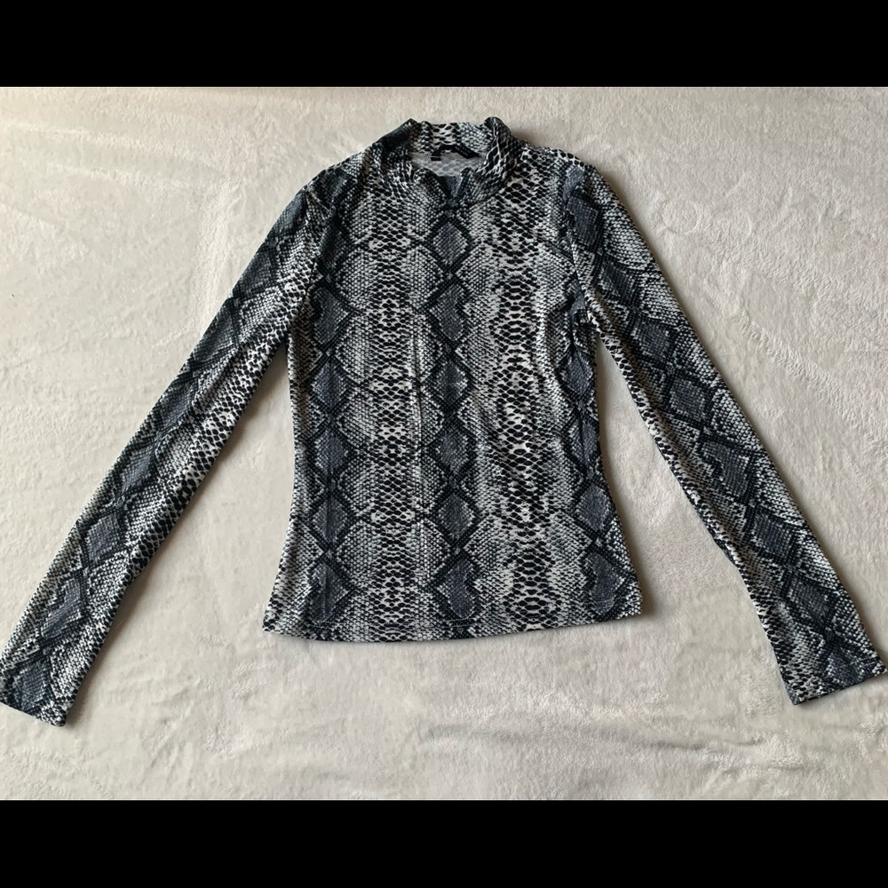 Shein | Snakeskin Neck Top